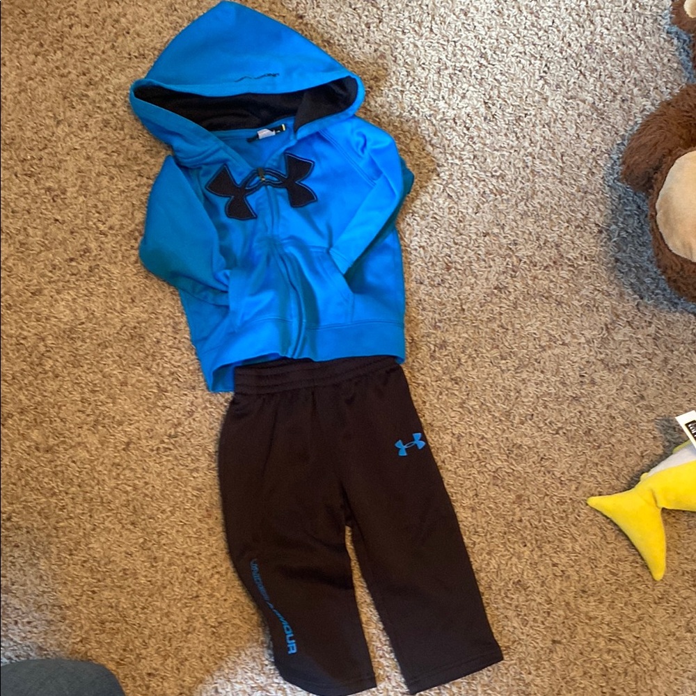 Under Armour Blue and Black Joggers Sweatpants